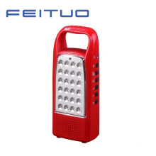 Lâmpada de LED portátil, lanterna recarregável, mão, rádio FM luz 620-R